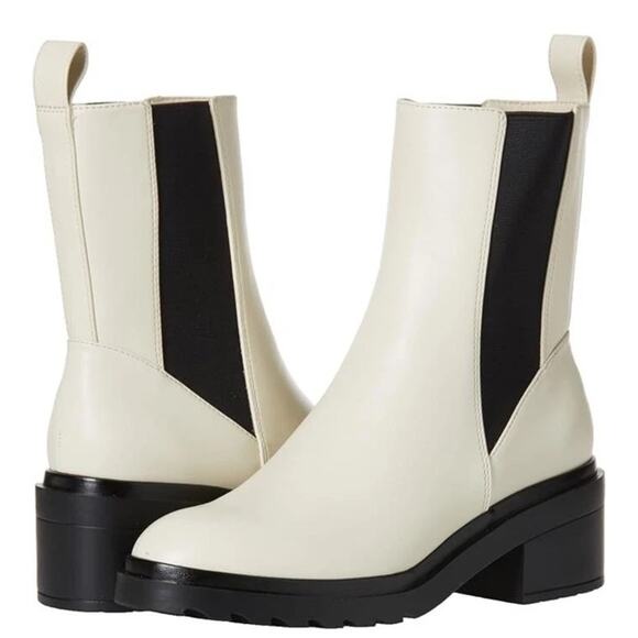 Amazon Essentials Shoes - Women's Chunky Sole Chelsea Boot by Amazon Essentials in Ecru White BRAND NEW